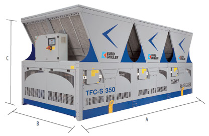 Габаритный чертеж Eurochiller TFC  